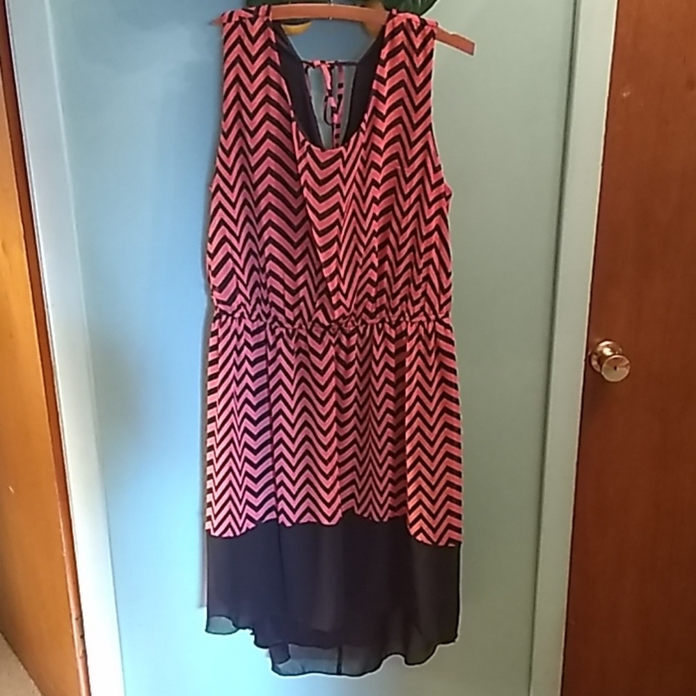 Chevron pattern dress